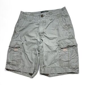 Vtg Y2K Hurley Men's Shorts Sz 32 Grey / Green